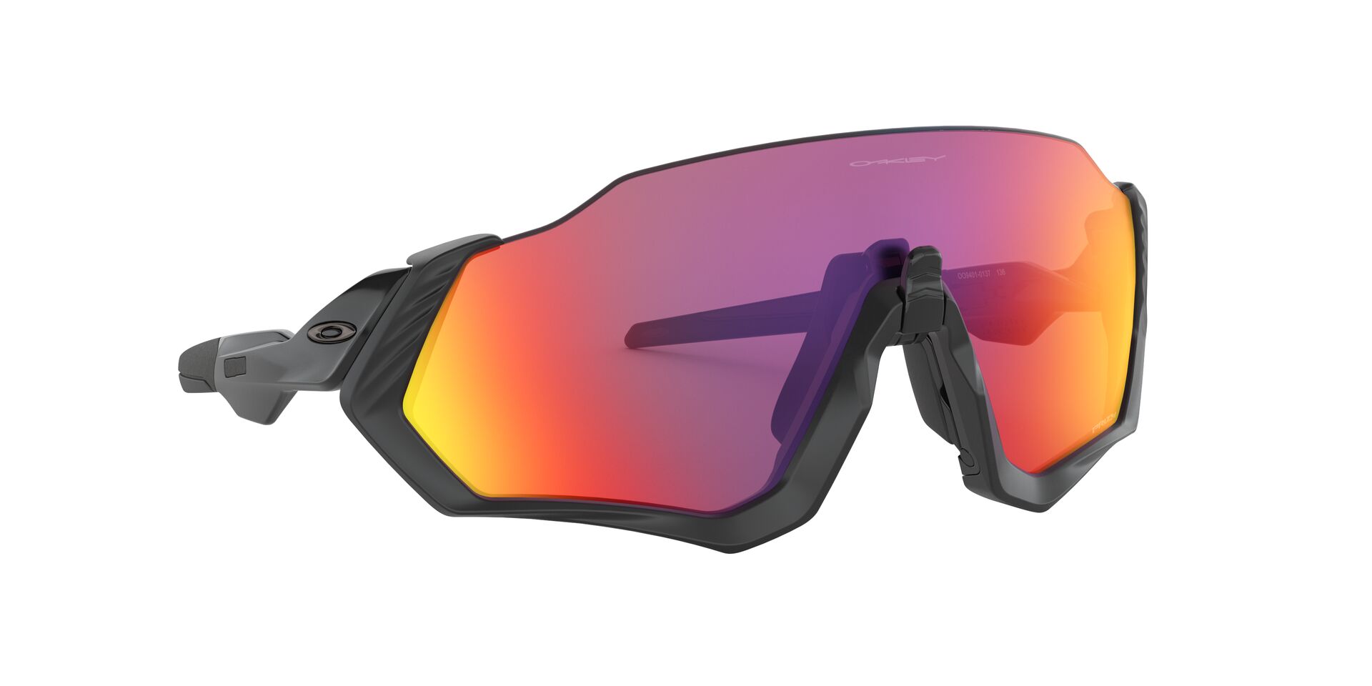 Oakley Flight Jacket Sonnenbrille Matte Black, Prizm Road