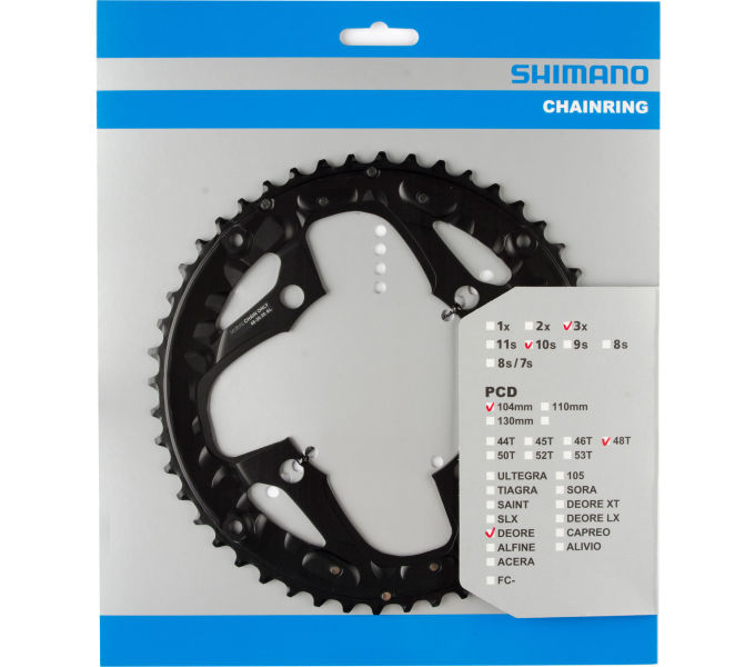 Shimano DEORE FC-M610 48-4 Kettenblatt 