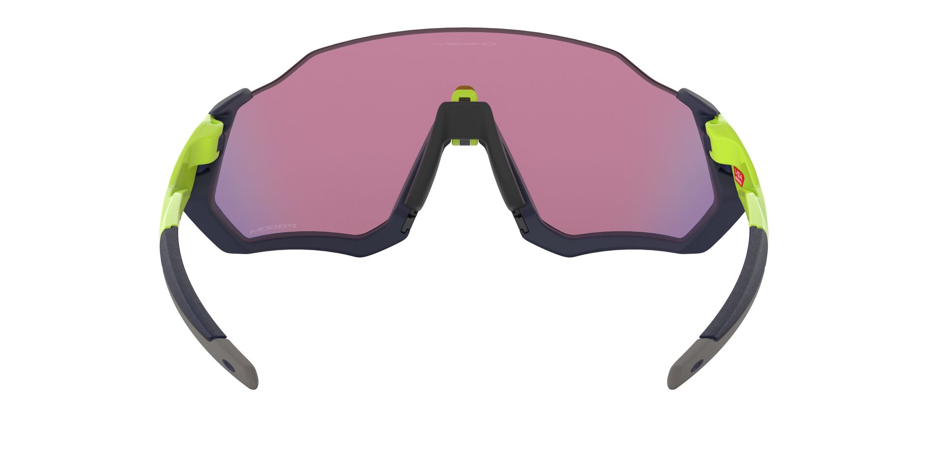 Oakley Flight Jacket Sonnenbrille Matte Navy, Prizm Road 