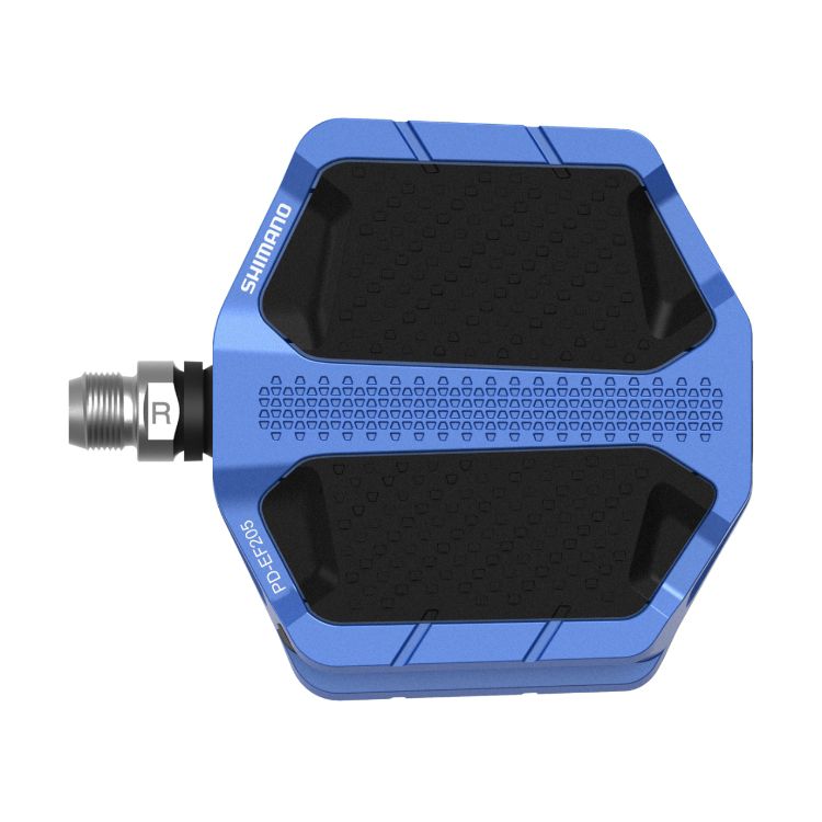 Shimano PD-EF205 Flat Pedal Plattform Pedale blau