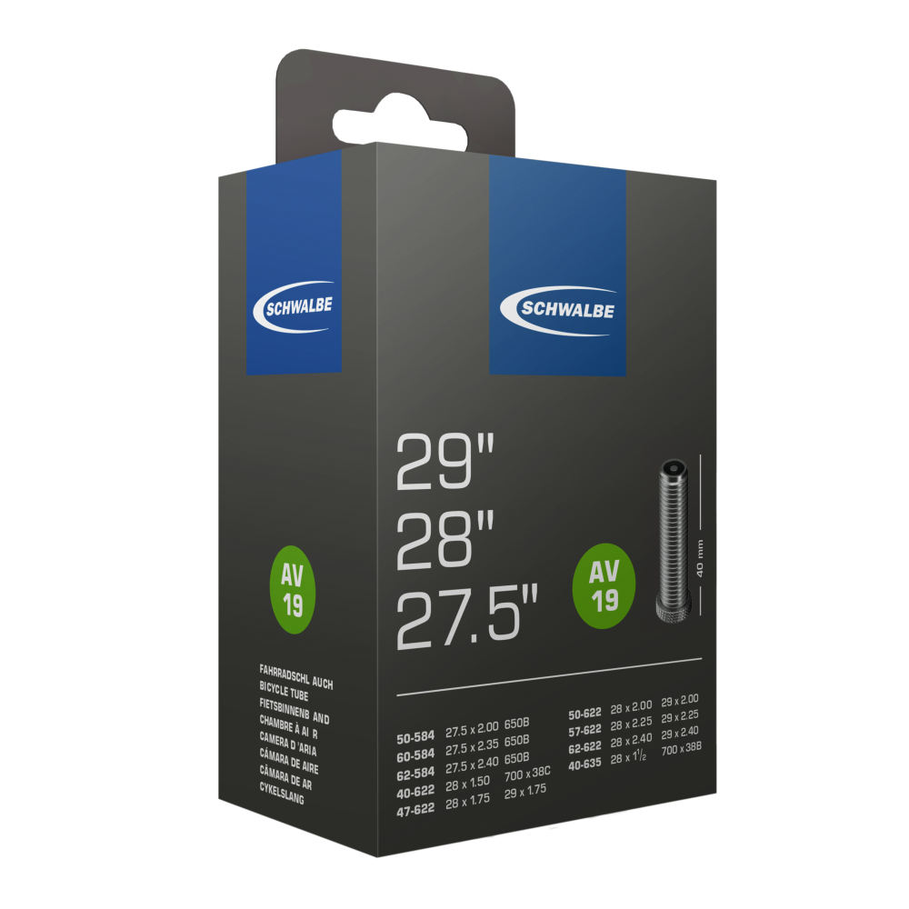 Schwalbe Schlauch Nr. 19 27.5"/28"/29"x1.50-2.40 40/62-584/635 AV 40mm