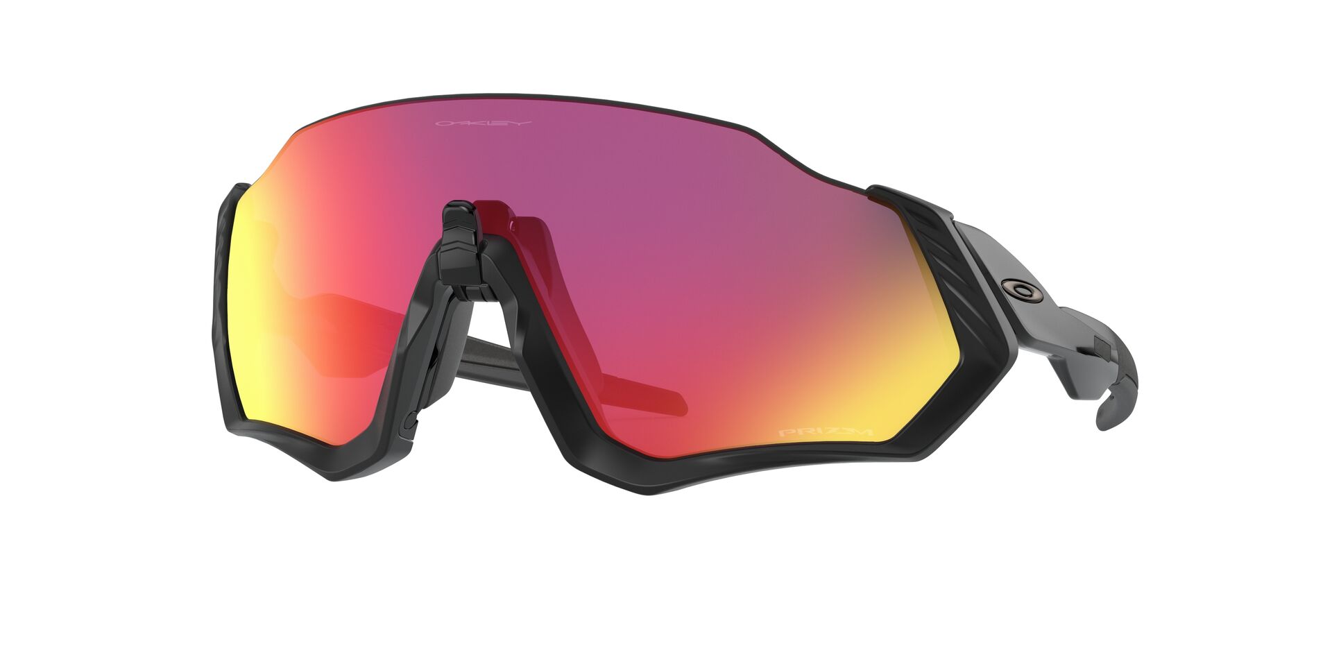 Oakley Flight Jacket Sonnenbrille Matte Black, Prizm Road