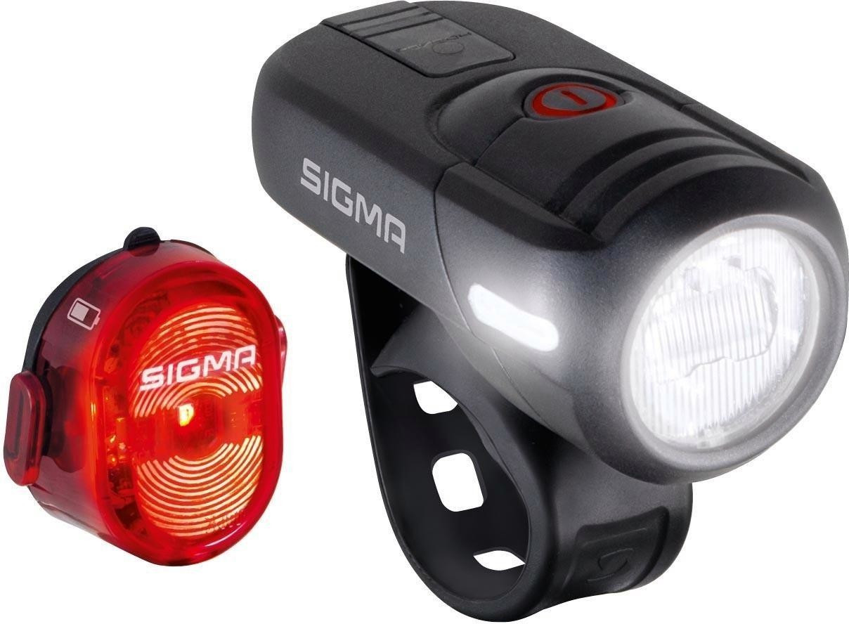 Sigma Sport AURA 35 Frontlicht + Nugget II Rücklicht LED Lampenset  