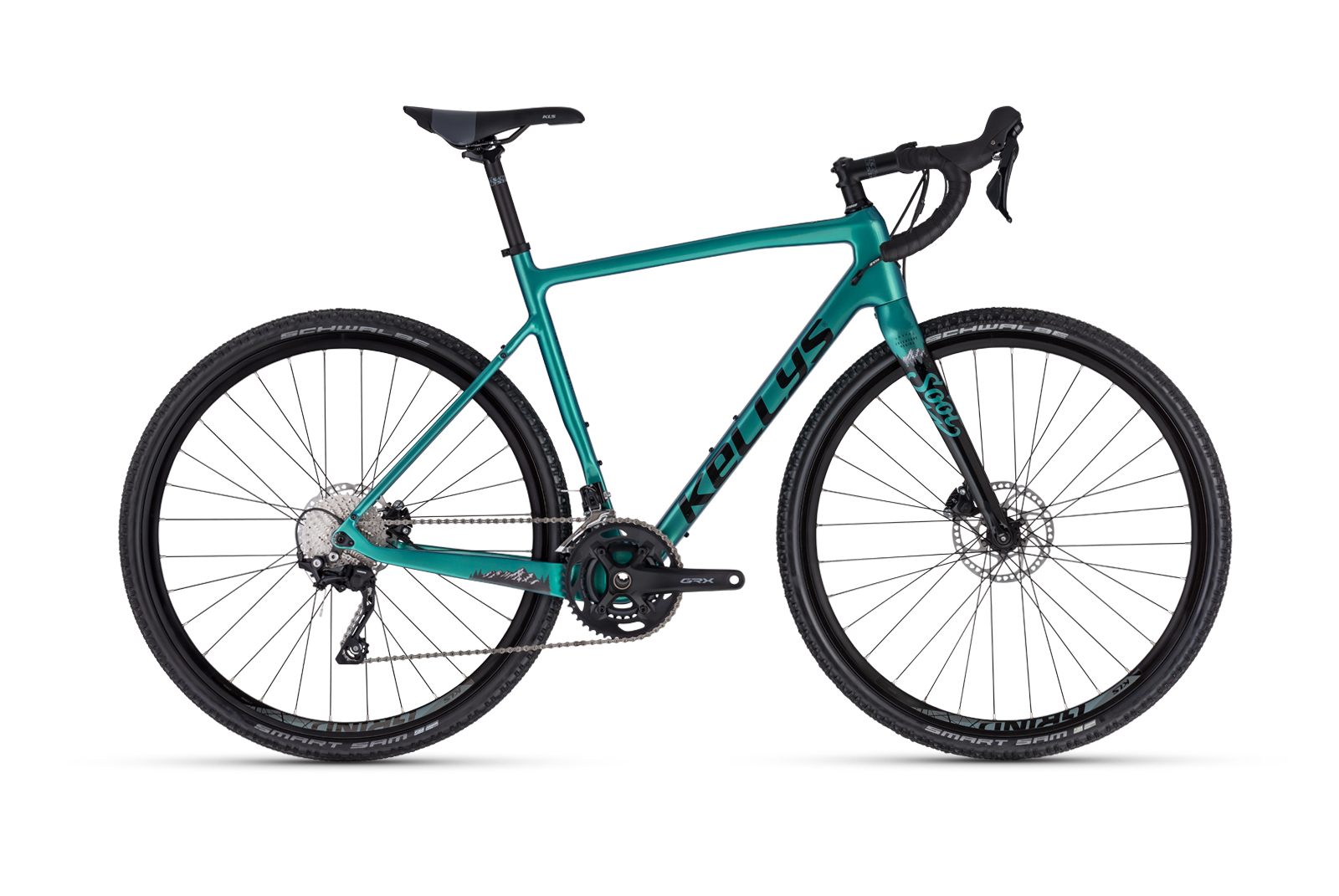 Kellys Soot Carbon 80 GRX400 türkis