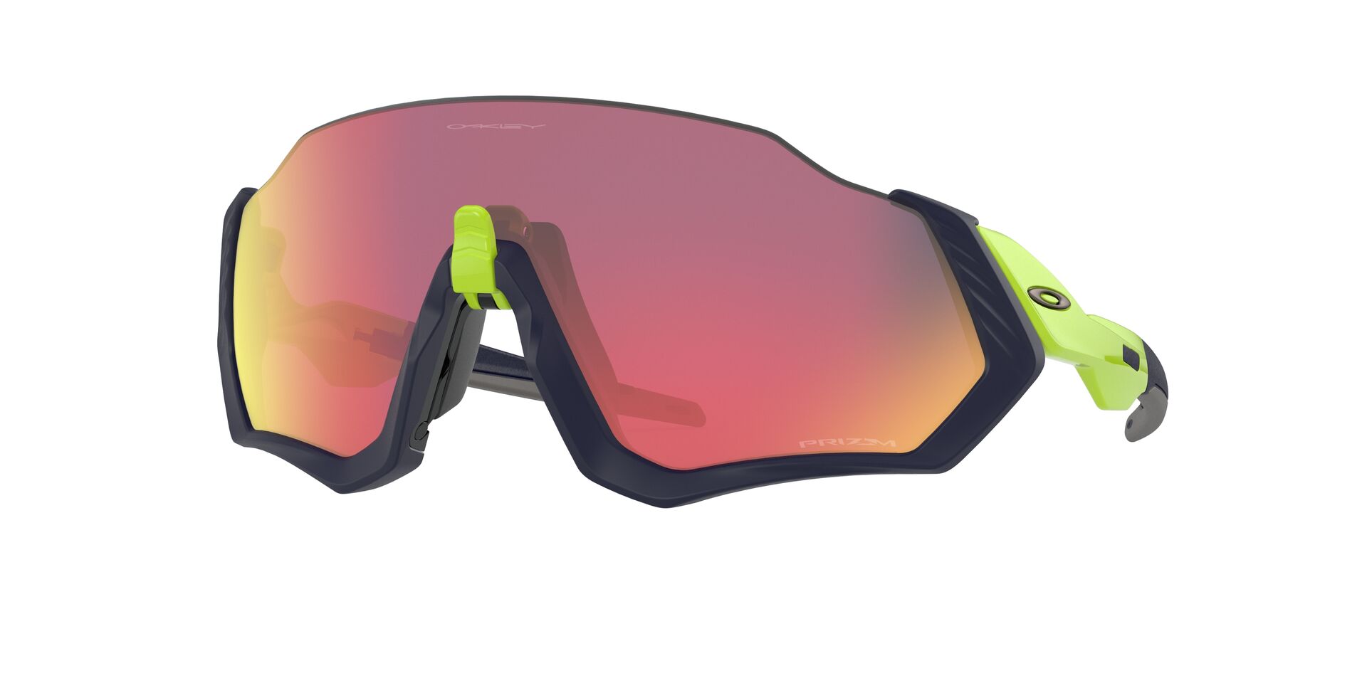 Oakley Flight Jacket Sonnenbrille Matte Navy, Prizm Road 