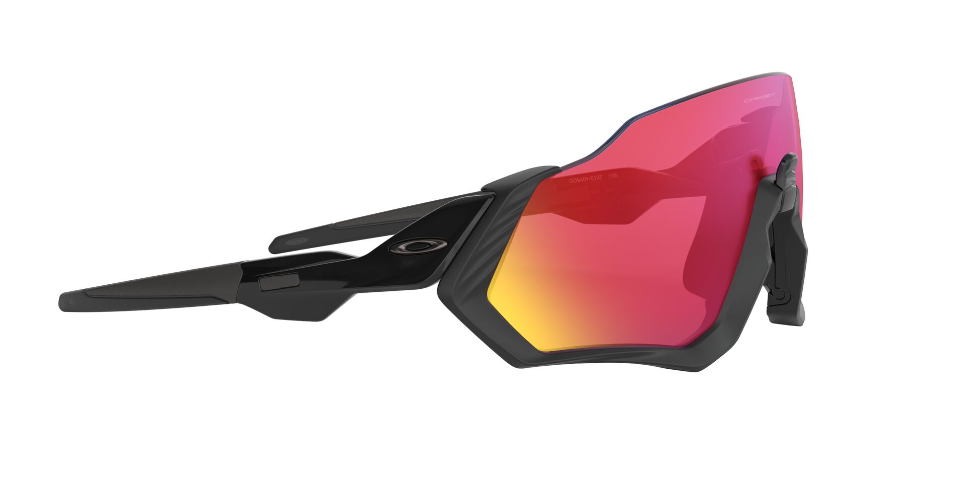 Oakley Flight Jacket Sonnenbrille Matte Black, Prizm Road