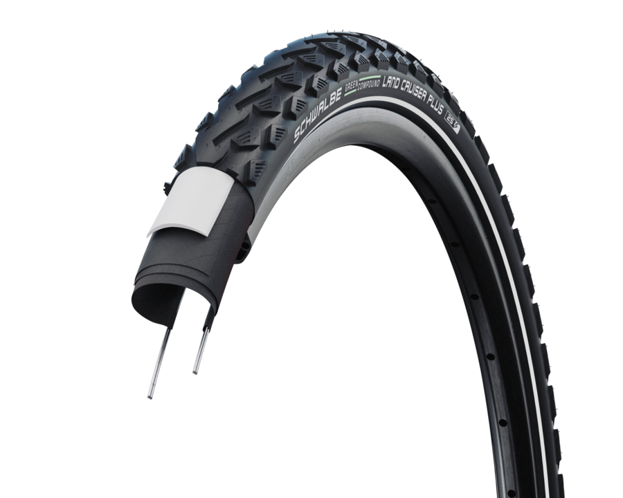 Schwalbe Land Cruiser Plus 42-622 Black+Reflex