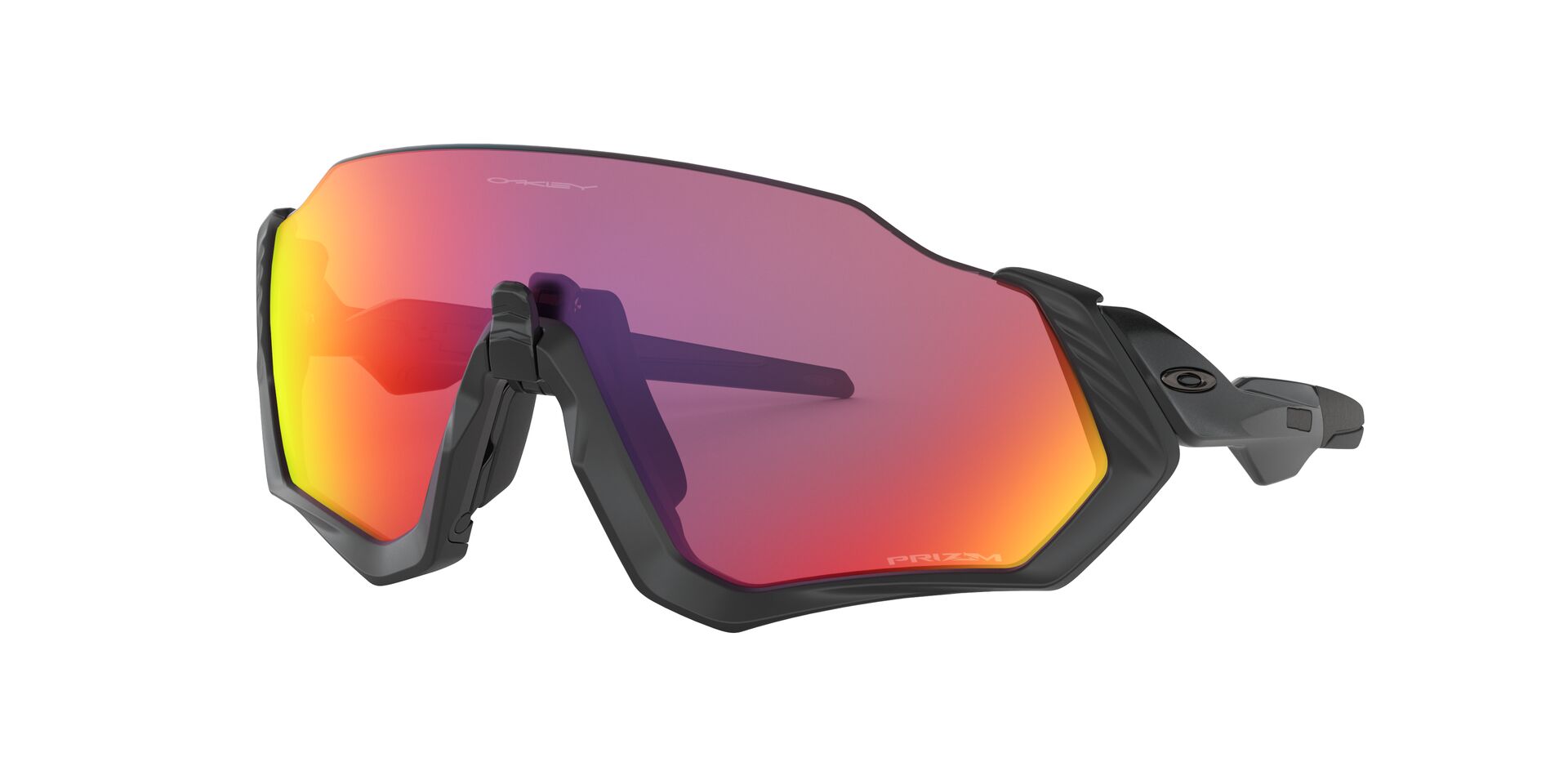 Oakley Flight Jacket Sonnenbrille Matte Black, Prizm Road