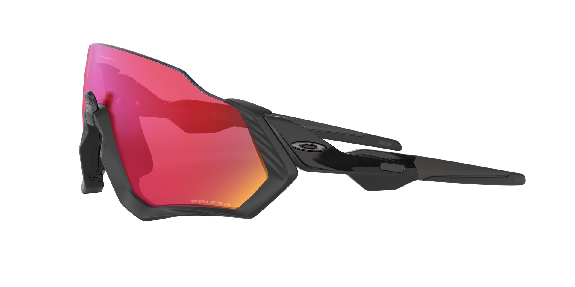 Oakley Flight Jacket Sonnenbrille Matte Black, Prizm Road