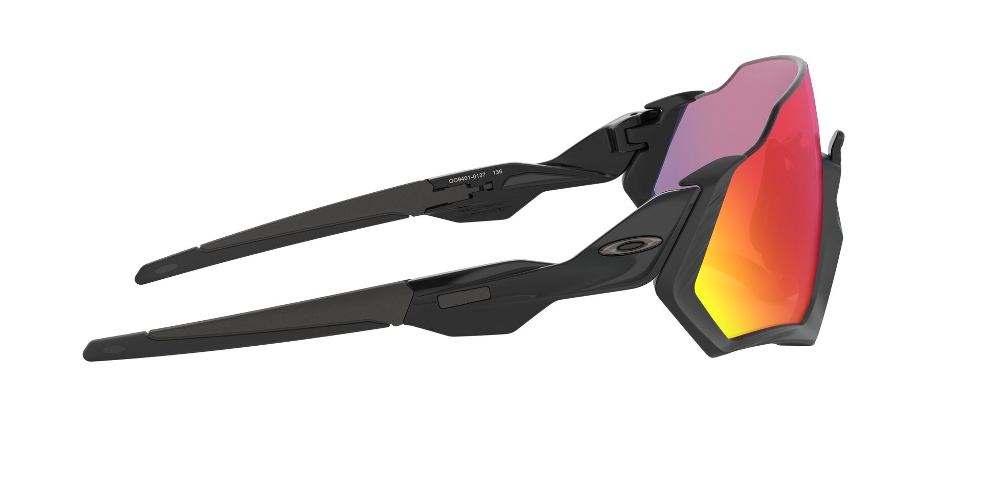 Oakley Flight Jacket Sonnenbrille Matte Black, Prizm Road