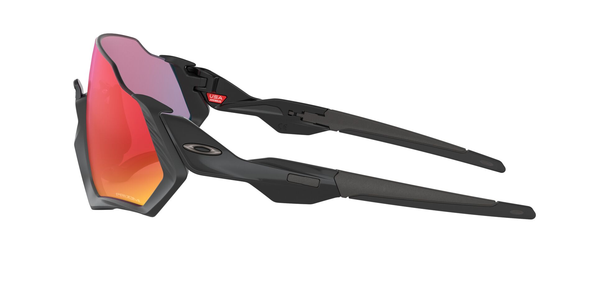 Oakley Flight Jacket Sonnenbrille Matte Black, Prizm Road