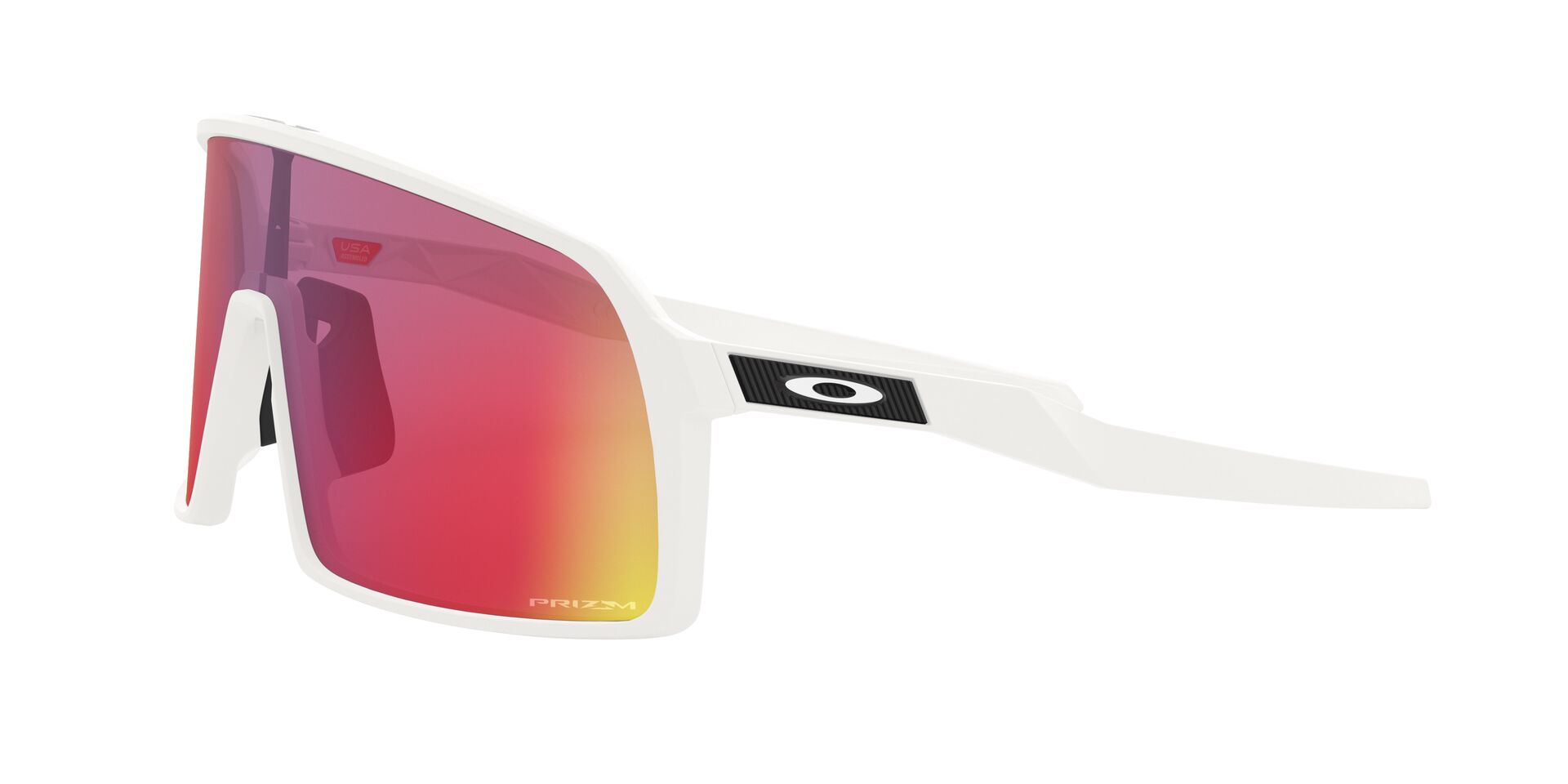 Oakley Sutro Sonnenbrille Matte White/Prizm Road