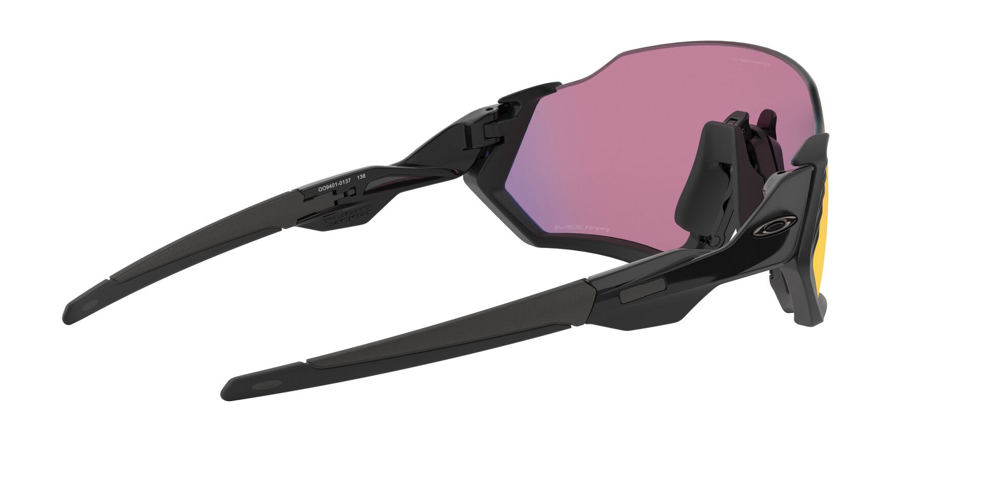 Oakley Flight Jacket Sonnenbrille Matte Black, Prizm Road