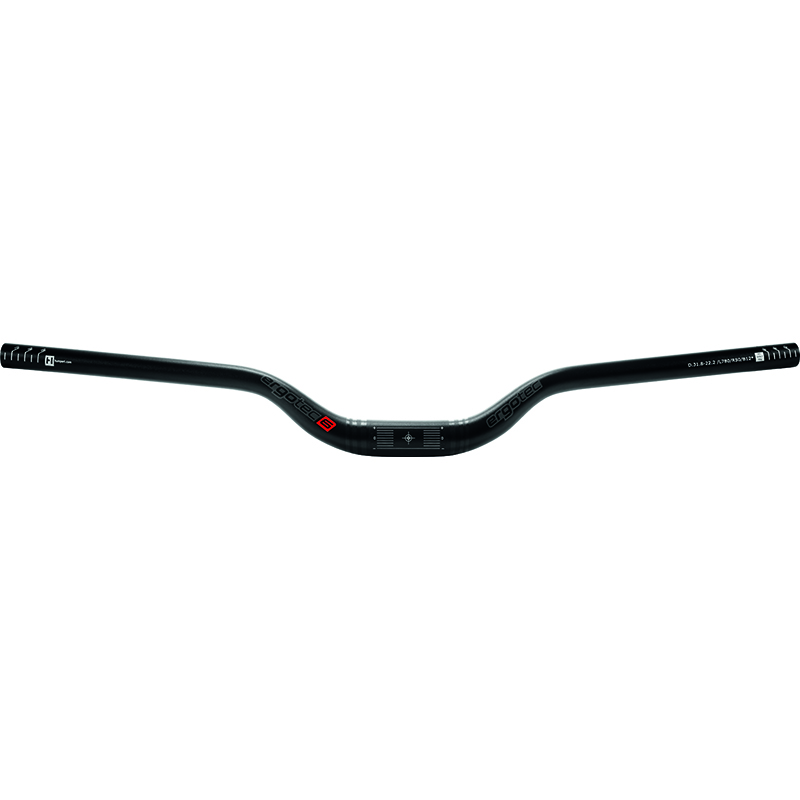 Ergotec Riser Bar 50 31,8 mm Lenker Schwarz sandgestrahlt